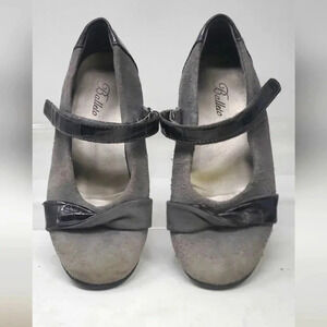 GIRLS BALLETO Leather Suede Light gray Maryjane Dress shoe Flexible Sole Comfort